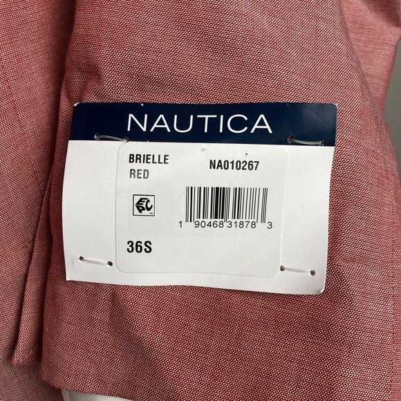 Nautica Mens Modern fit Sport Coat Blazer 36S Brielle Red F02211 - Picture 6 of 12